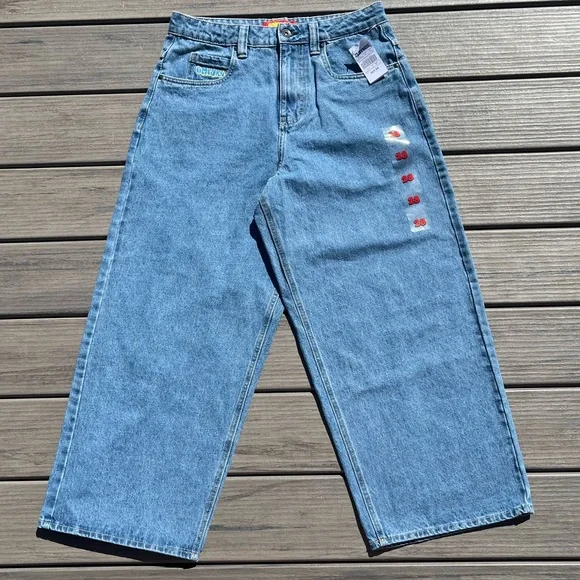 Empyre; Unwind; Iconic Ultra Wide Leg; 'Blake'; Medium Blue Jeans; NWT; 28W - Picture 1 of 11